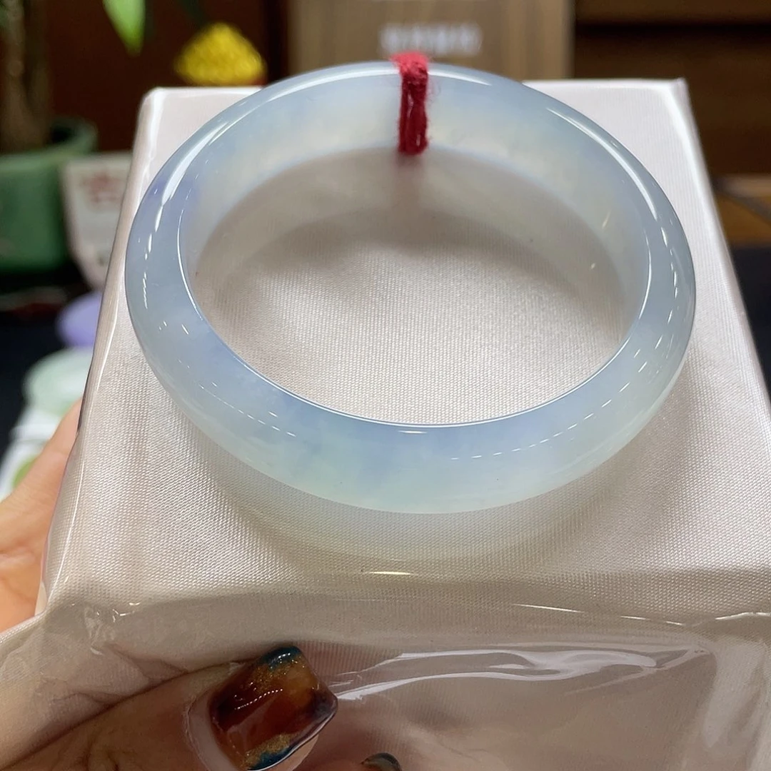 翡翠未镶嵌手镯43号53.5贵妃