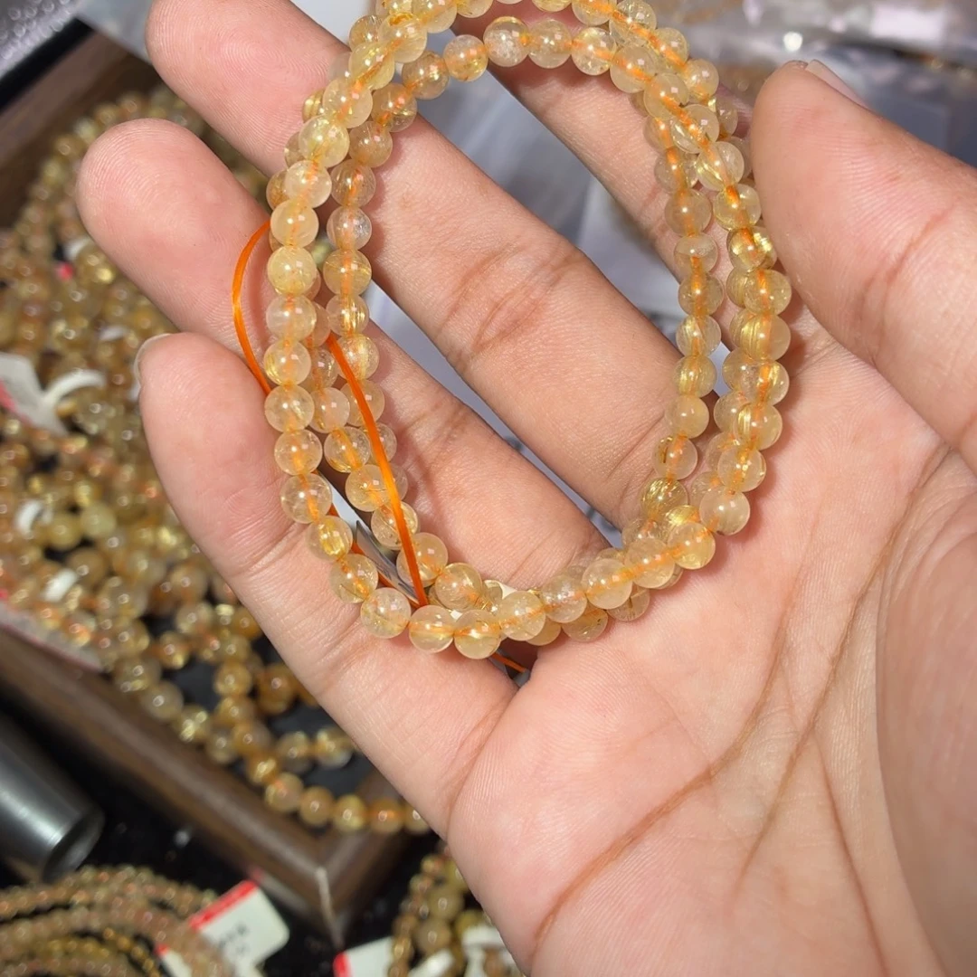 发晶手串未镶嵌卡5.3