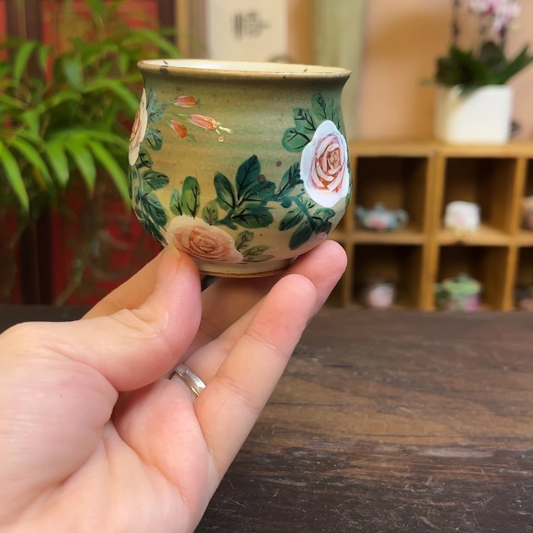 柴烧手工手绘陶瓷
