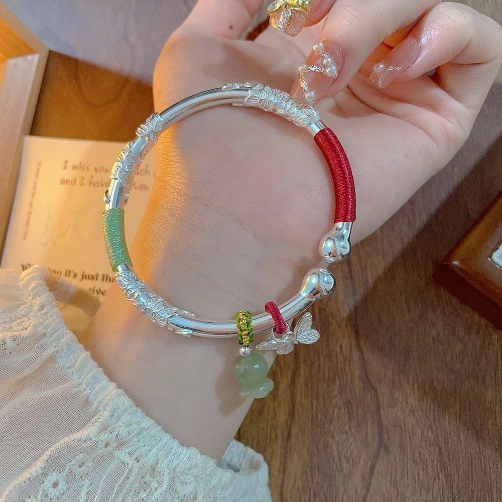 足银手镯创意饰品礼品【九宫格】