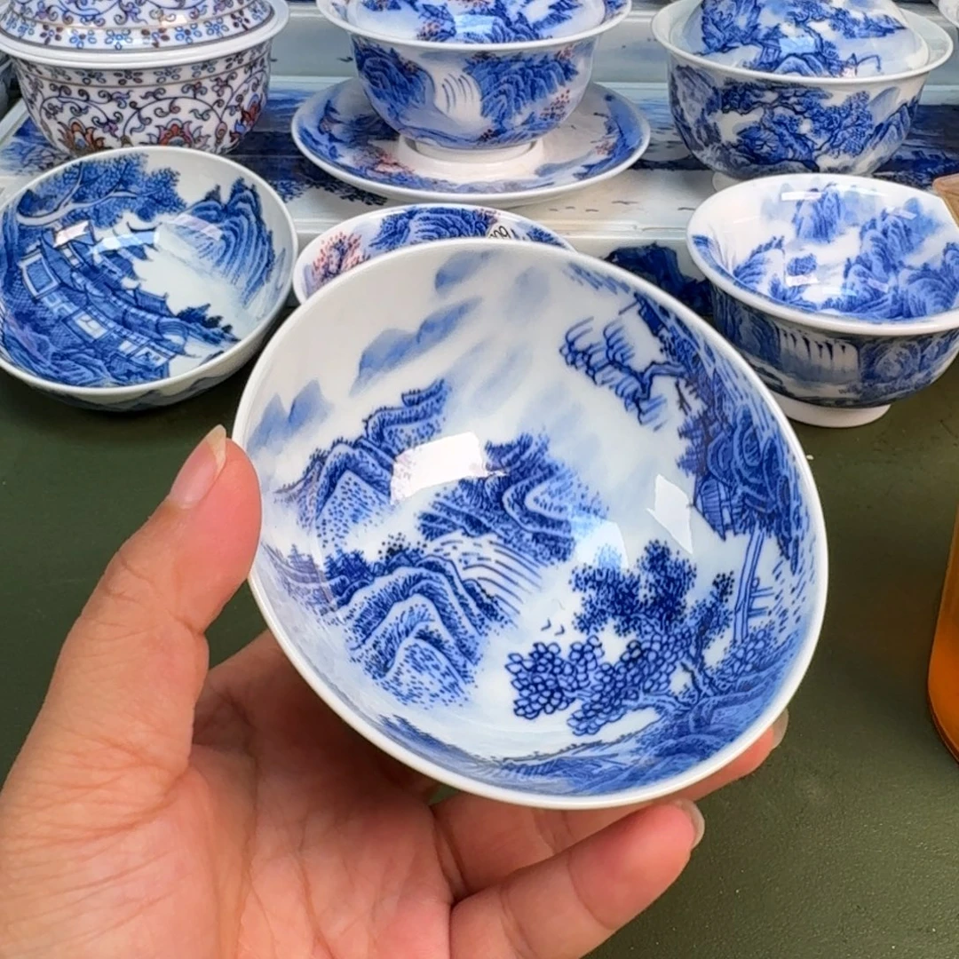景德镇纯手绘茶具圆圆246