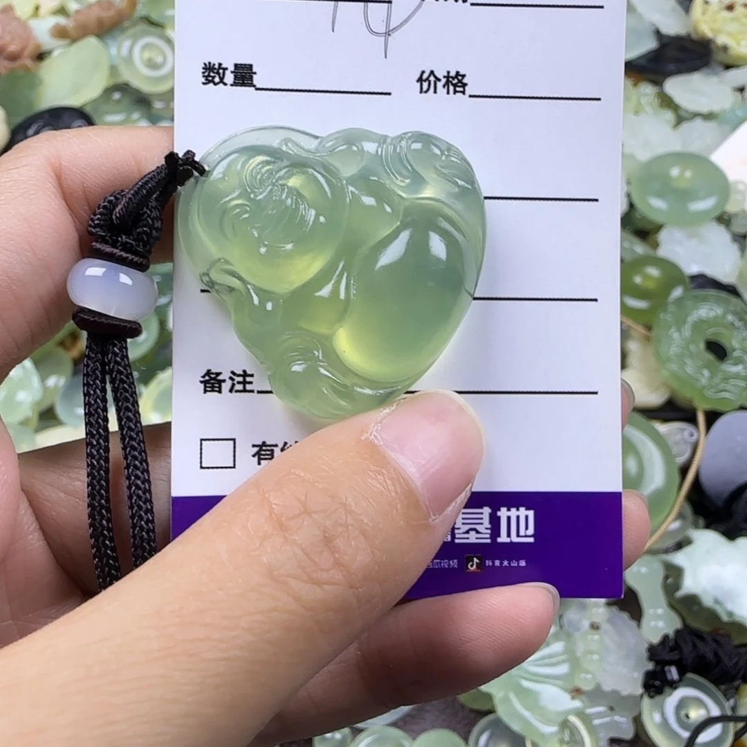 蛇纹石玉未镶嵌岫玉吊坠