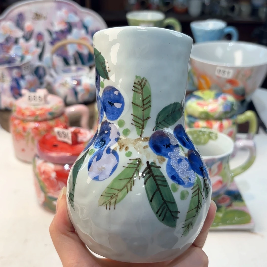 景德镇手绘高温釉下彩陶瓷茶具