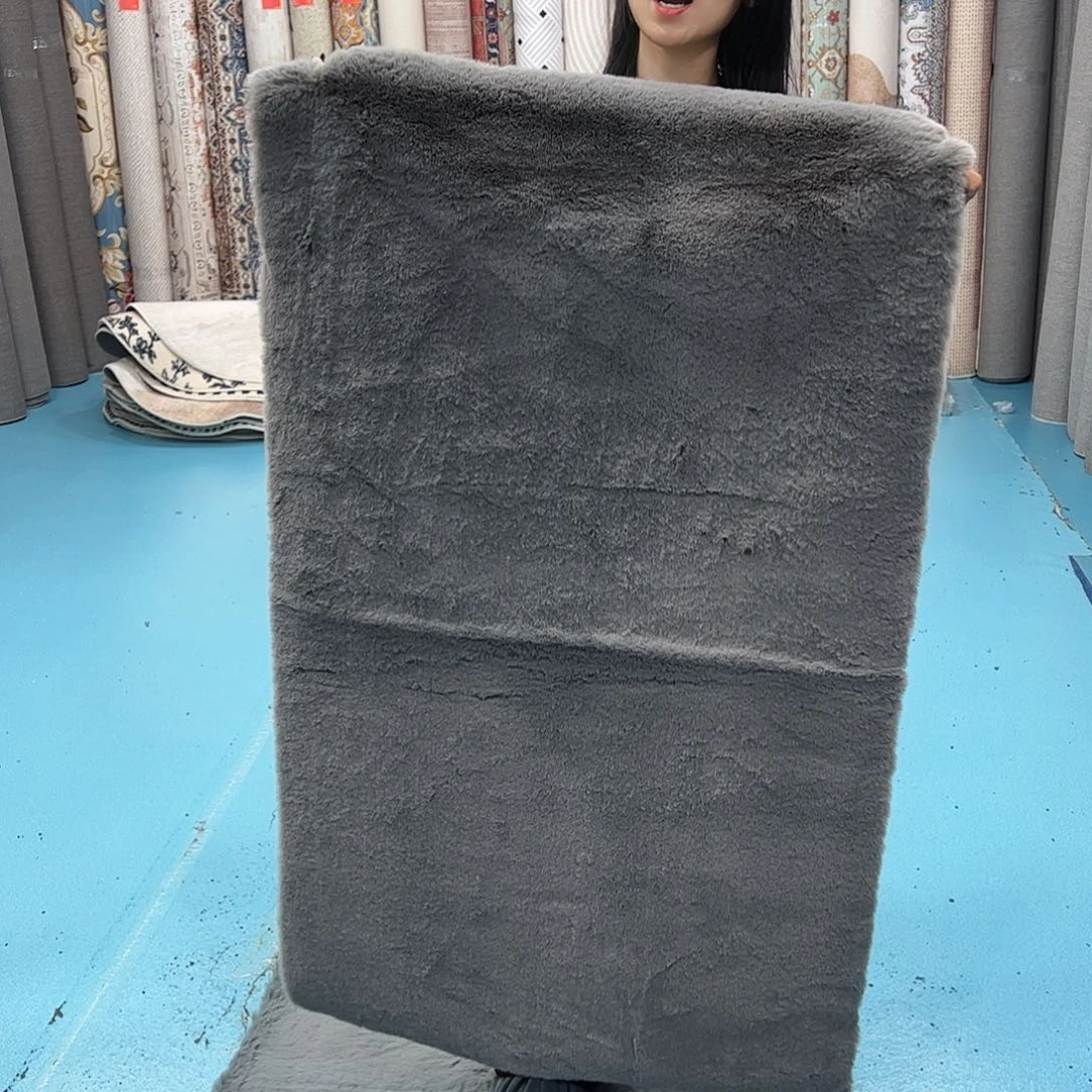 混纺73×120误差正负1-3厘米麂皮绒底仿兔毛微瑕特价