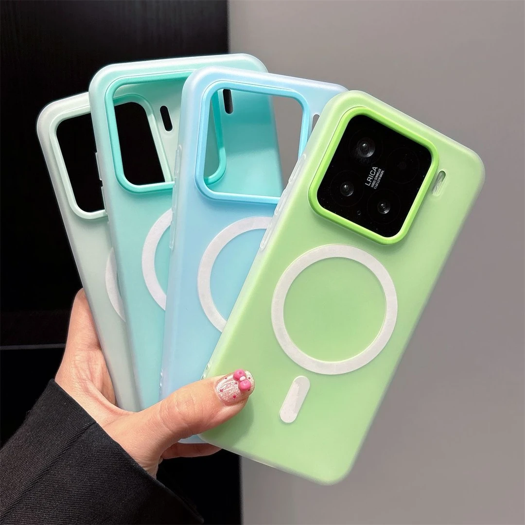 适用于小米15手机壳磁吸圈二合一小米14Pro磨砂华为Mate70/Pura80