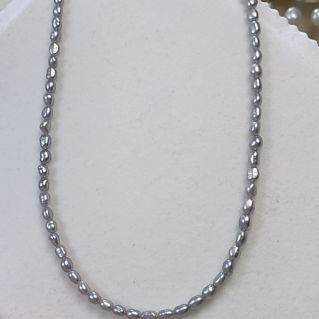 淡水珍珠颈饰钛钢