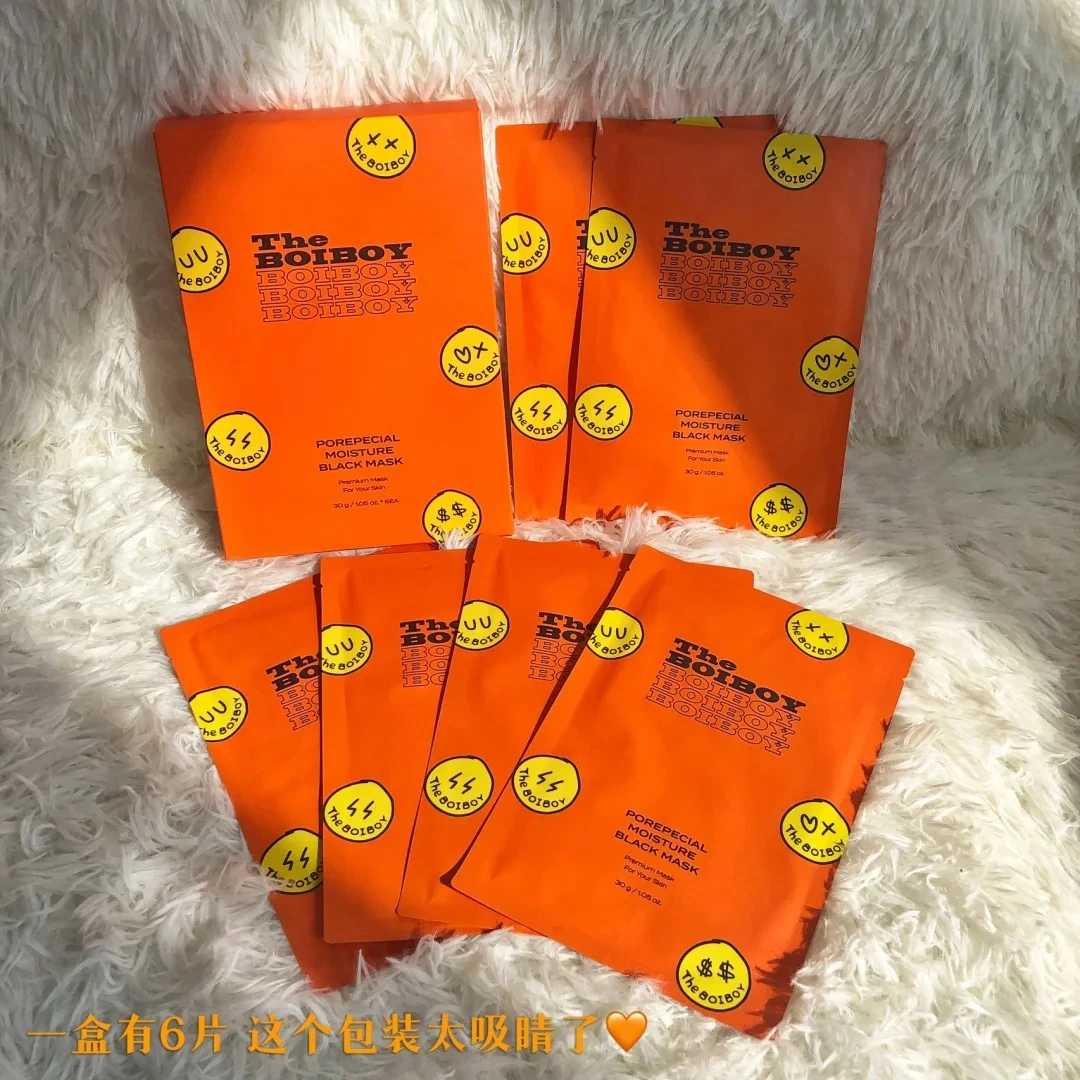 韩国THEBOIBOY保湿清透面膜6片【效期至25年10月】