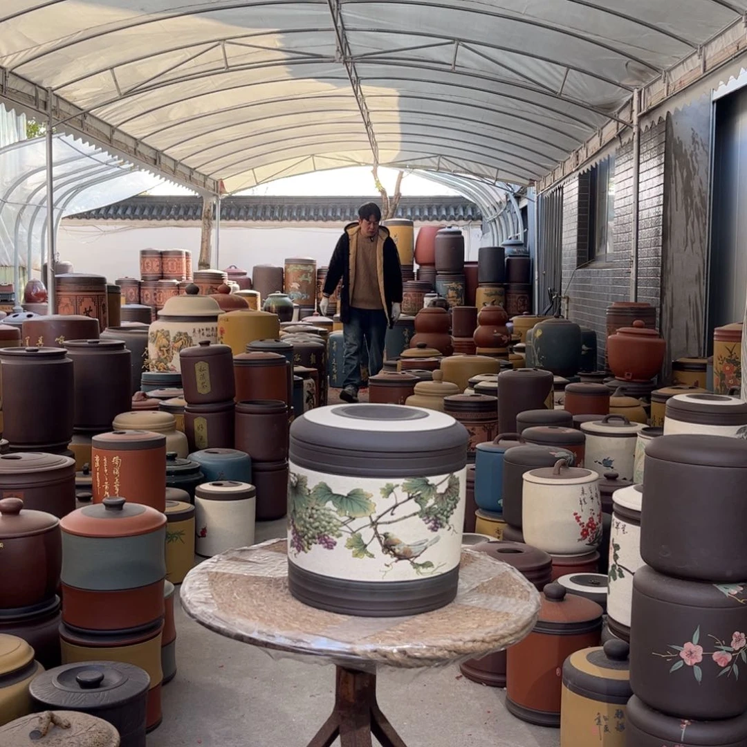 紫砂茶叶罐7 饼茶叶罐