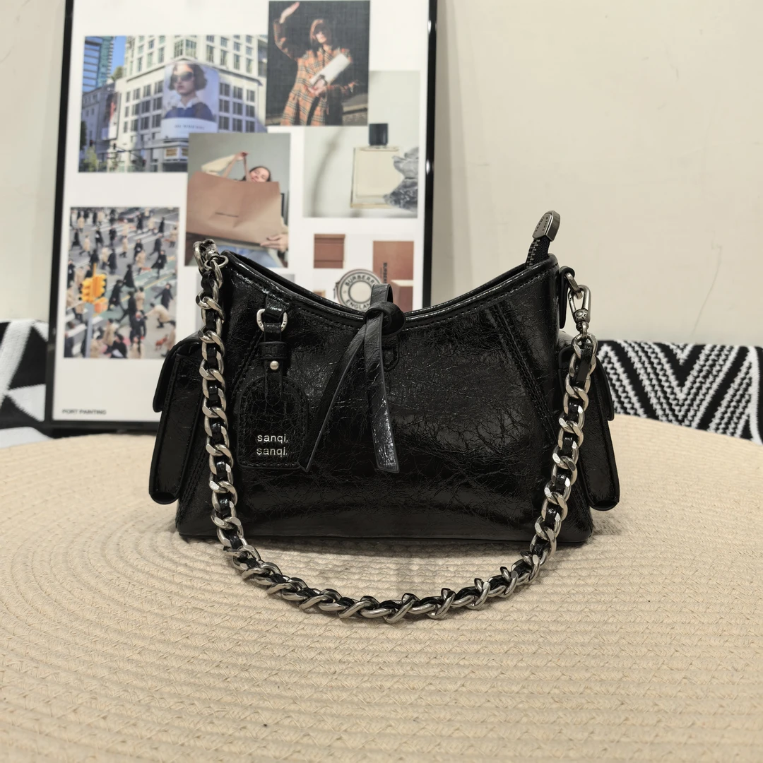 【BOBO优选】小叁七2590#新款原创高级链条腋下包斜跨包女包包