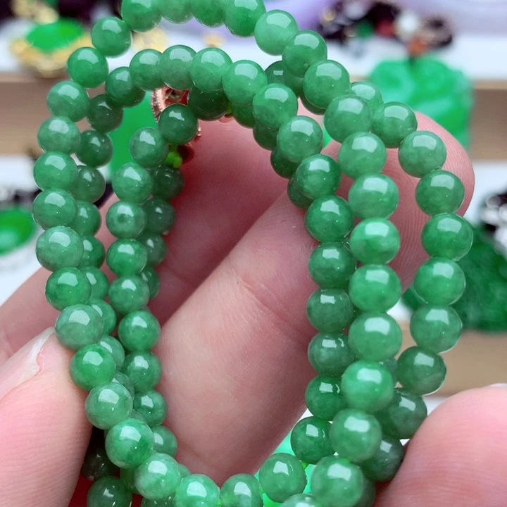 翡翠未镶嵌毛衣链