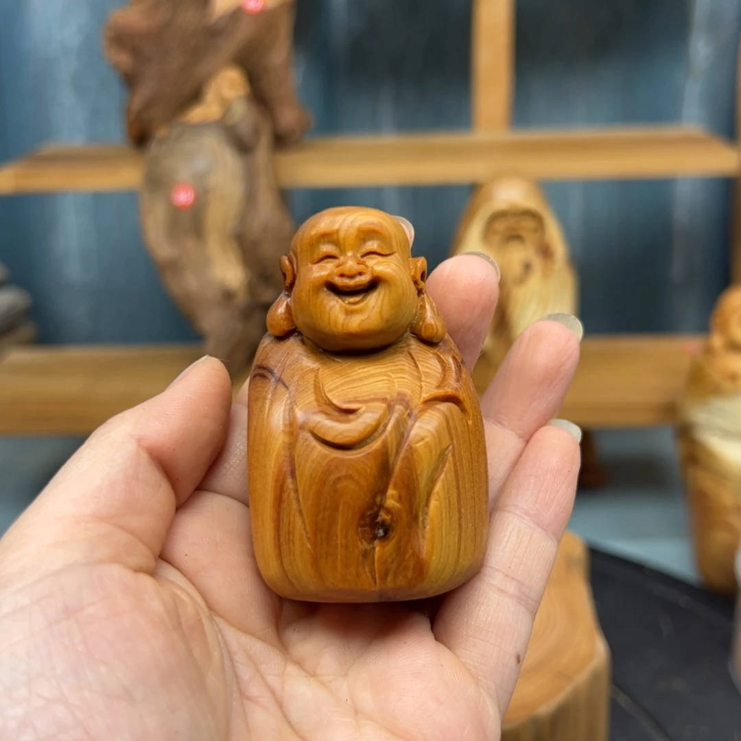 木欣****?崖柏木摆件手把件