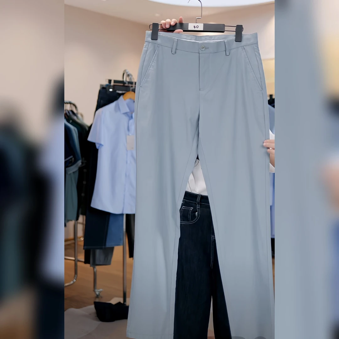 轻薄透气舒适亲肤料男裤春夏季新品微弹长裤子Y5T0229