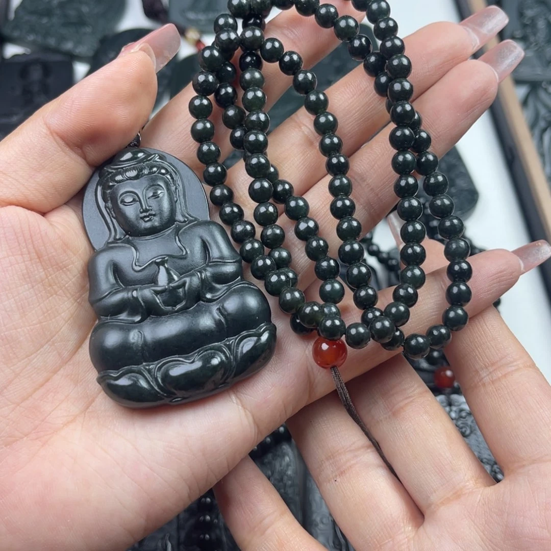 和田玉（青玉）未镶嵌颈饰超**话