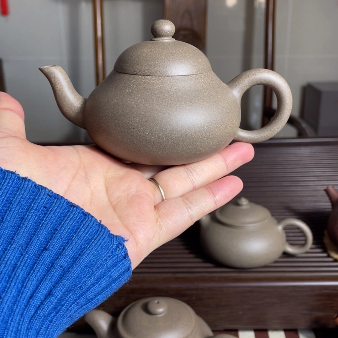 【闪购商品】茶壶紫砂心**土青段梨壶