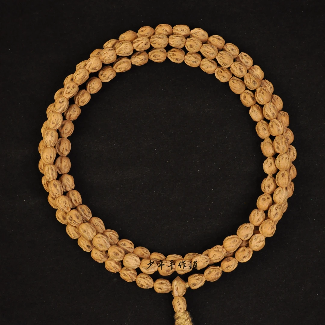 热振柏香籽BA012-016原桩鬼脸百香籽手串6mm百香籽长串油皮黄芽