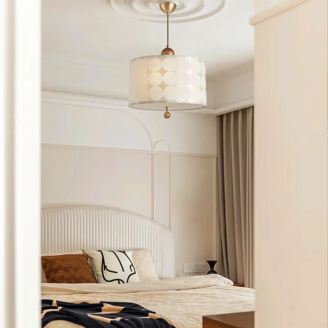 法式复古中古吊灯卧室灯主灯餐厅灯书房灯房间吊灯主卧奶油风灯具