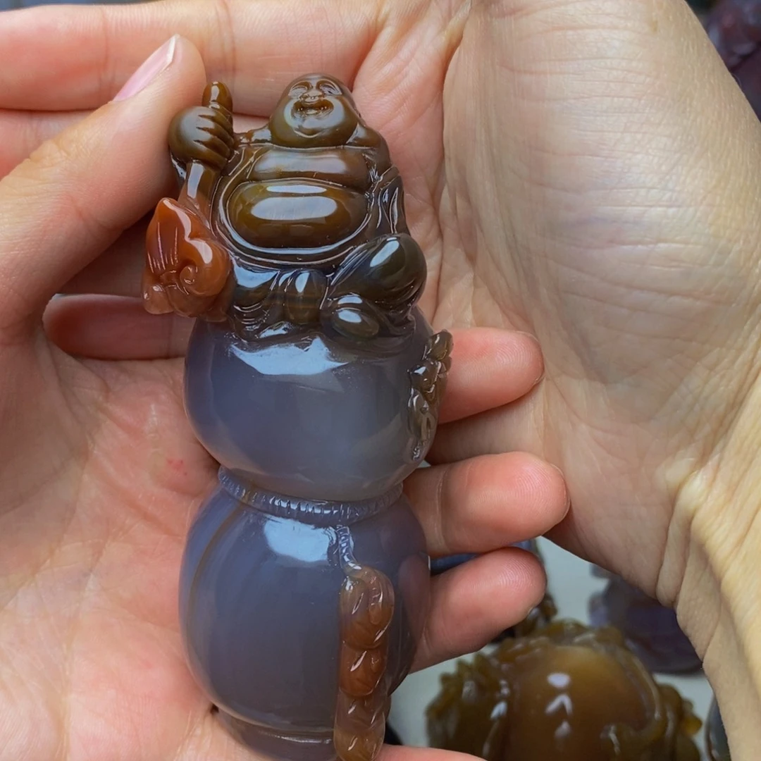 玛瑙/玉髓手把件未镶嵌用****7