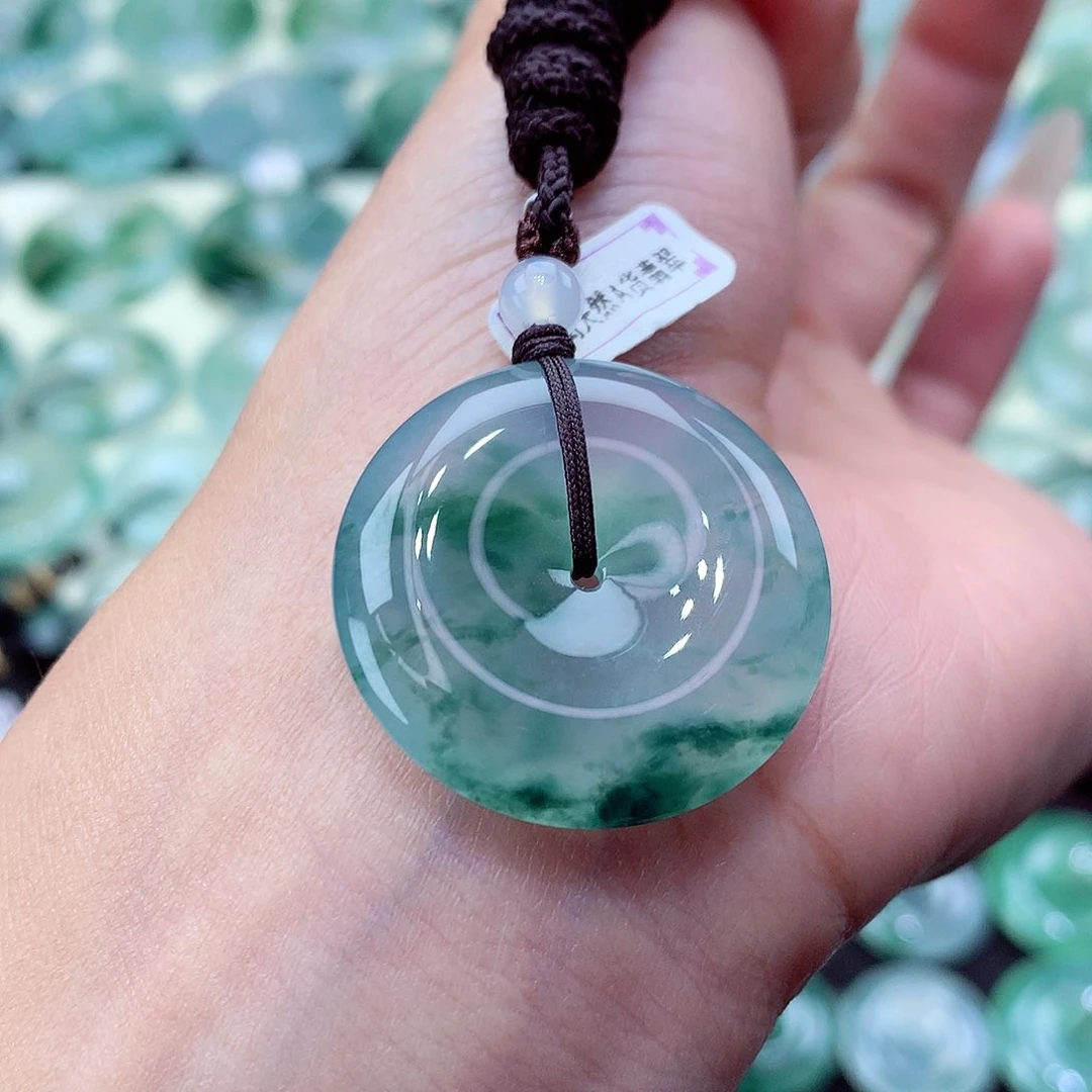 翡翠未镶嵌颈饰尺寸27.6-6.2