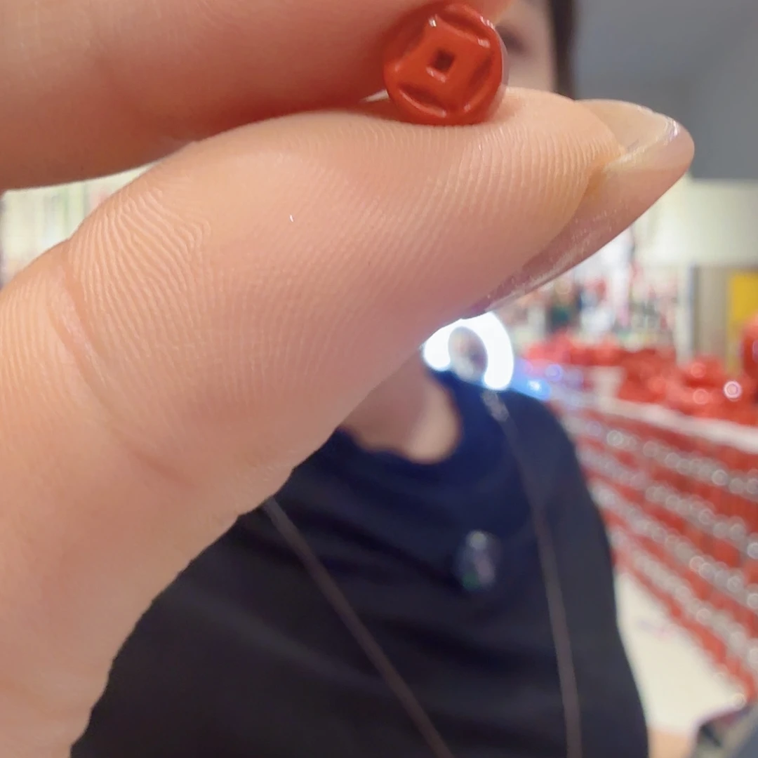 玛瑙/玉髓未镶嵌戒指朱砂钱币-娜娜福利专场