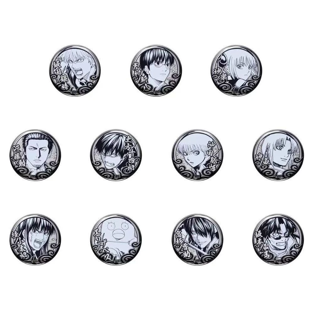 日谷正版 银魂20周年银魂展 徽章钥匙扣立牌 周边B4