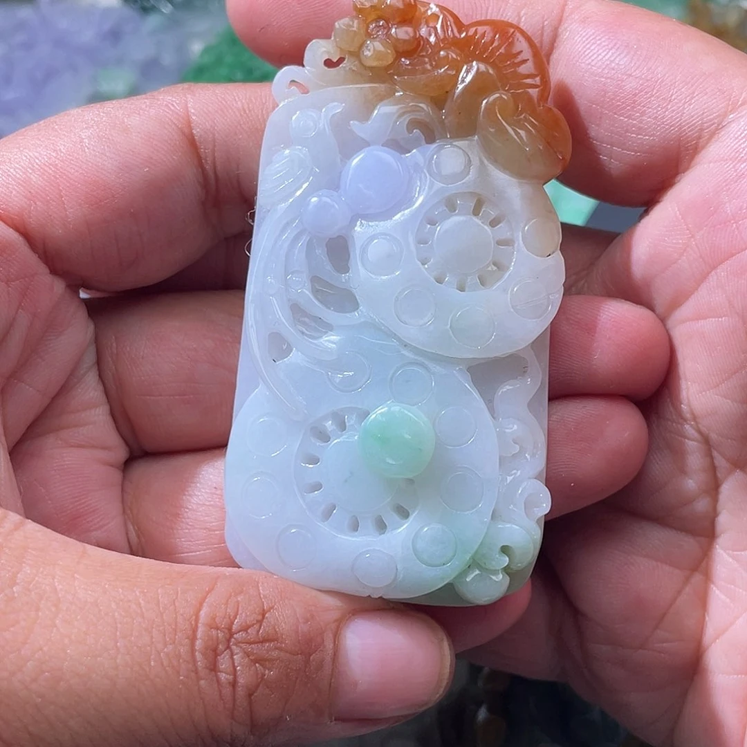 颈饰未镶嵌翡翠翡玉缘翡翠