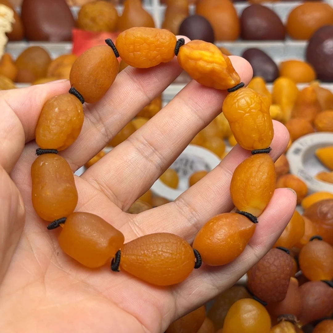 未镶嵌琥珀裸石天然蜜蜡手串