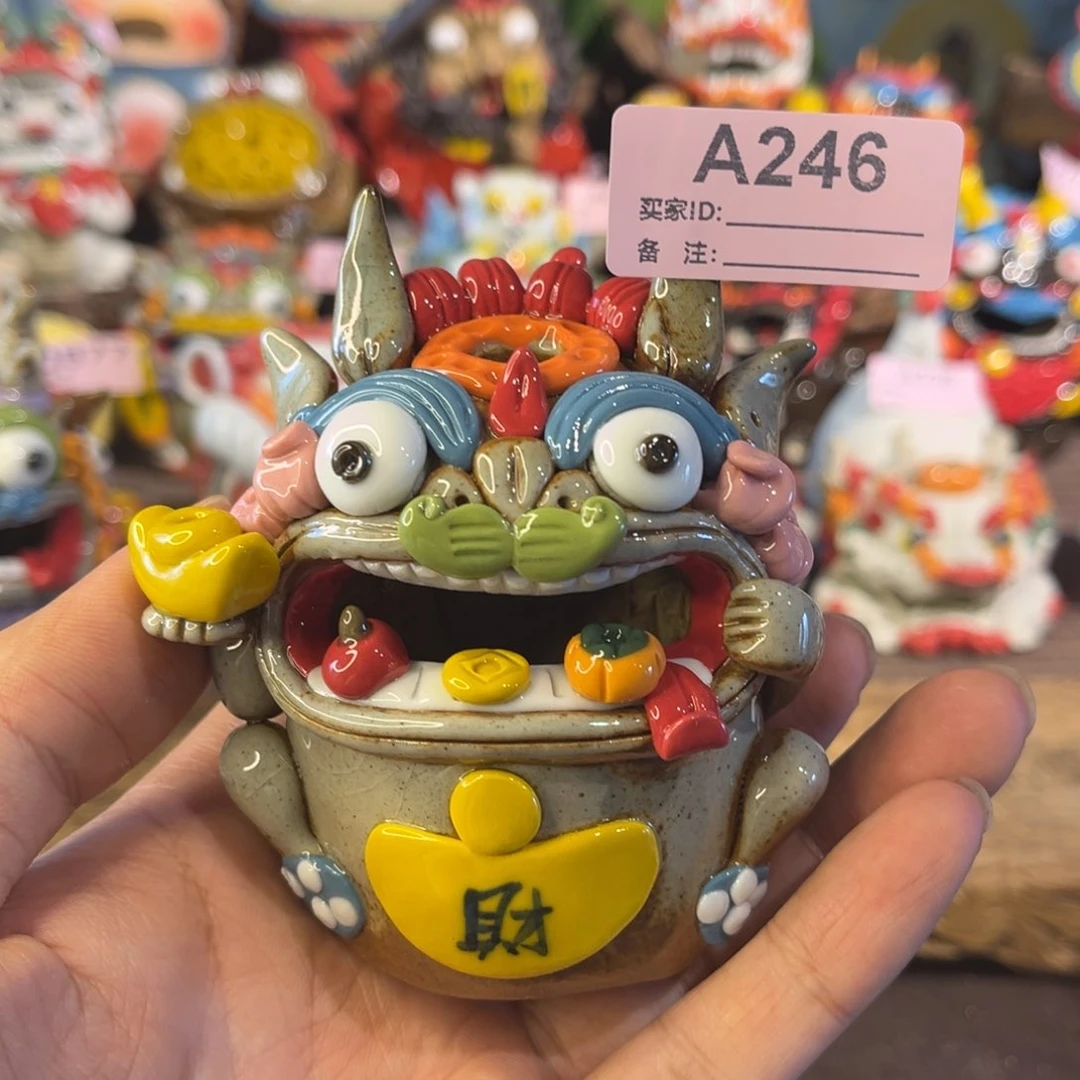 泥塑纯手工茶宠摆件