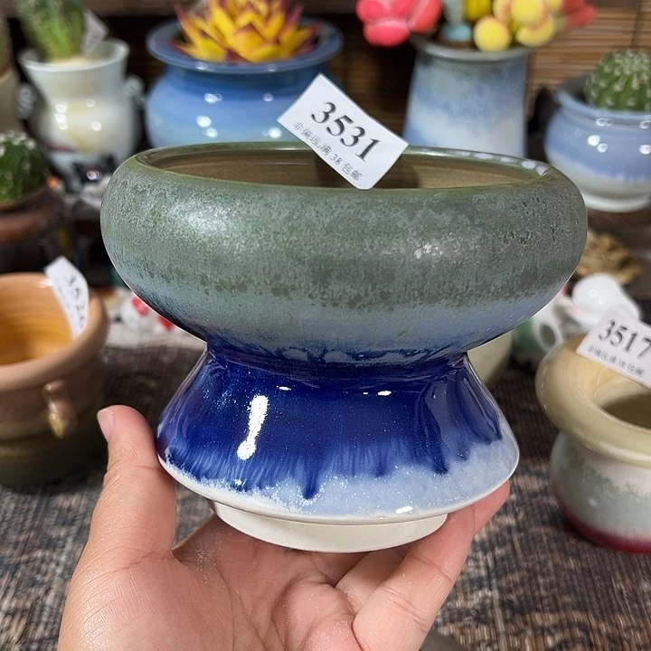 口10 手工花盆满30包邮