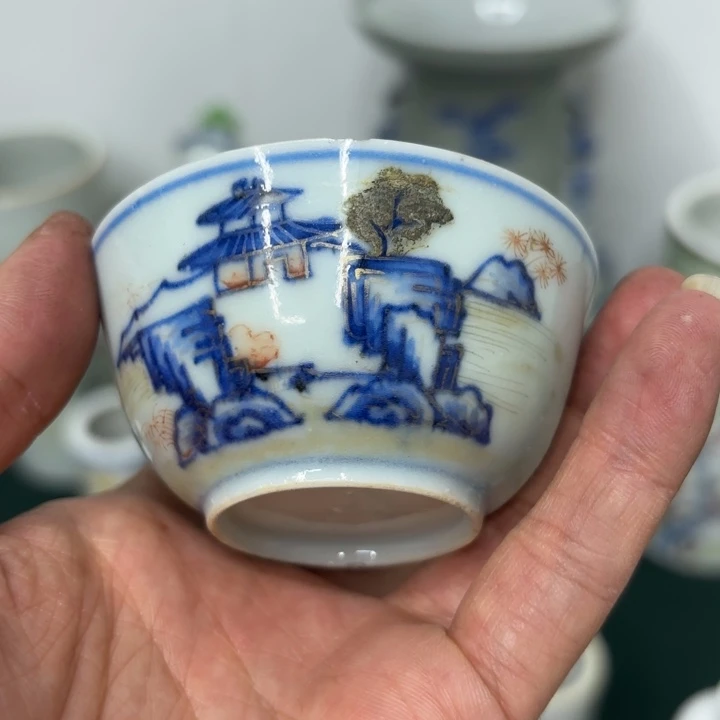 航***仔陶摆件精美的陶瓷摆件……