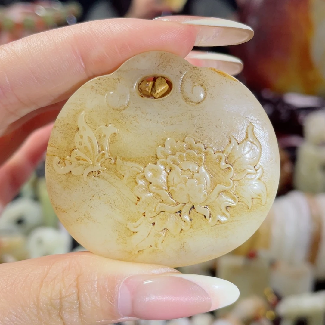 和田玉未镶嵌挂件72
