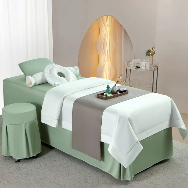 美容床罩四件套高档轻奢理疗美容院新款洗头按摩推拿专用四季通用