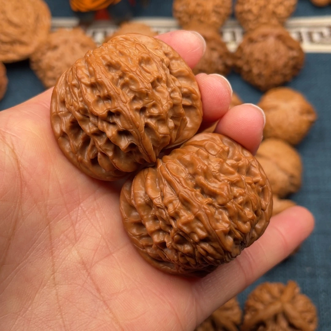 文玩核桃把件41全品毕业山地正磨43克