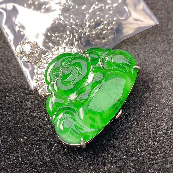 翡翠银S925镶嵌颈饰