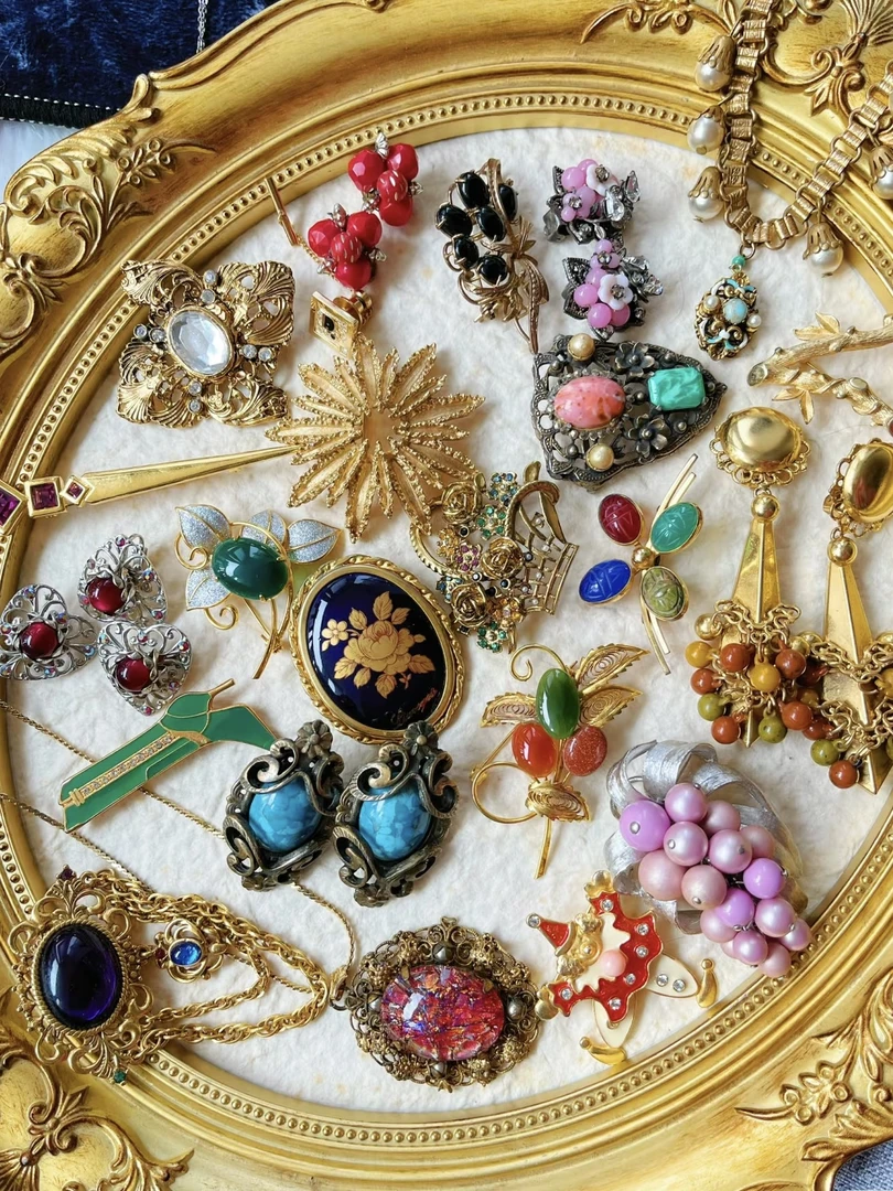 合金锆石耳饰 【中古耳钉】整点限量耳饰现拆盲盒直播间专属链接