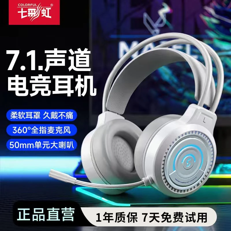 【限时抢购】头戴式USB游戏耳机电竞有线耳麦带麦克风办公游戏耳机