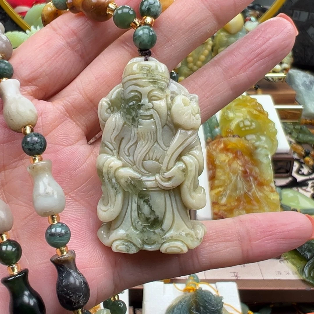 岫玉未镶嵌挂件挂件