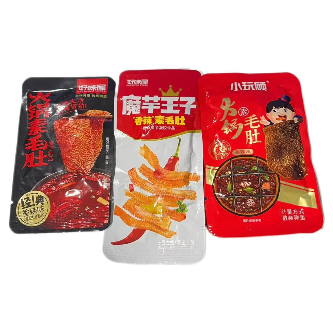小玩顾好味屋魔芋王子火锅素毛肚混合散装称重即食零食小吃