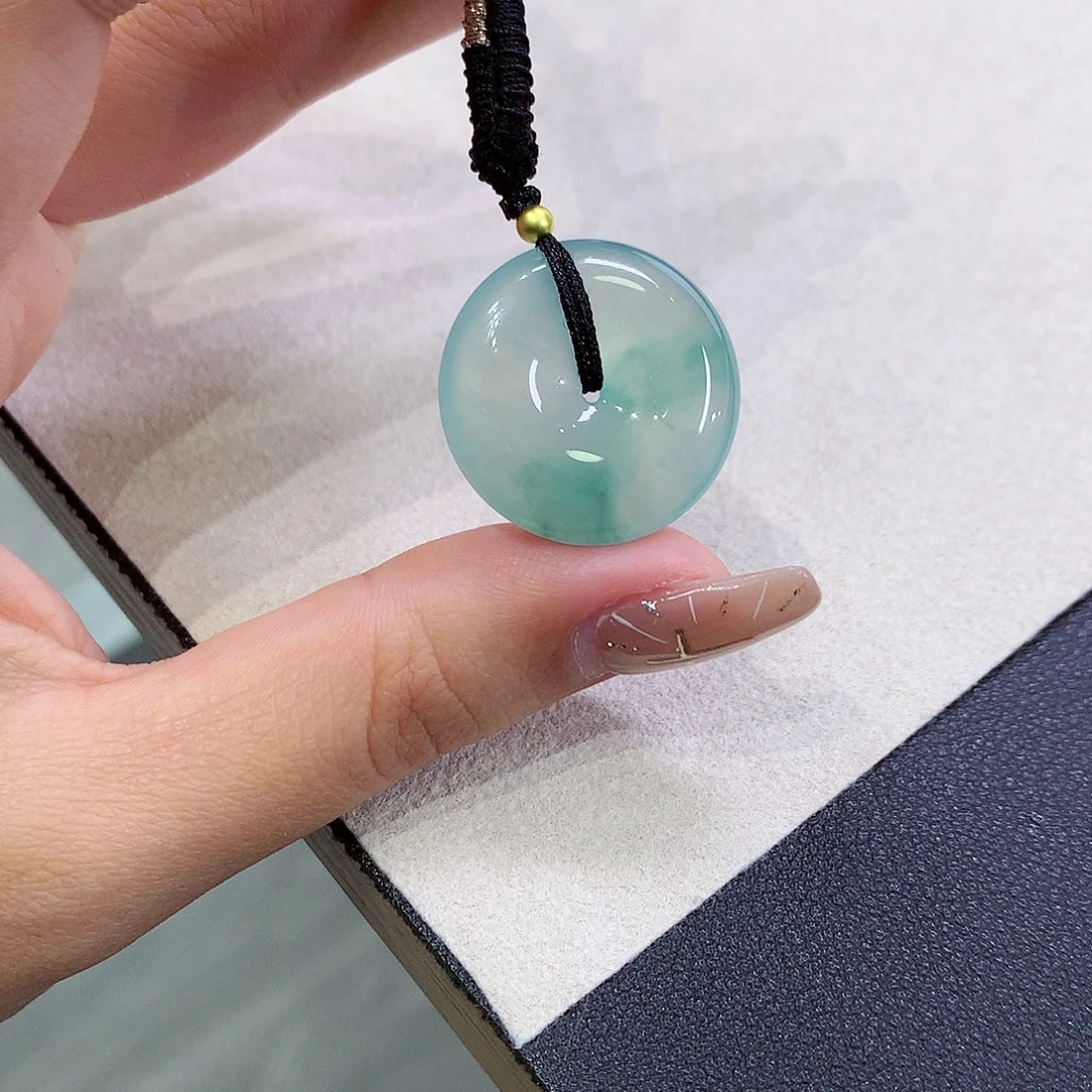 翡翠未镶嵌吊坠(不含链)23.3-5.5