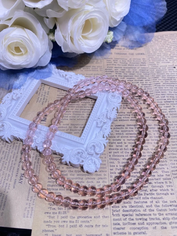 粉色6mm手串发一条AH40