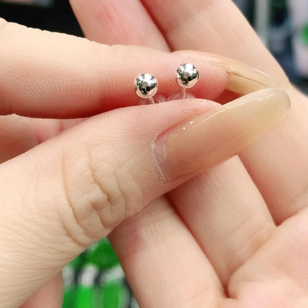 银S925镶嵌耳钉玛瑙/玉髓