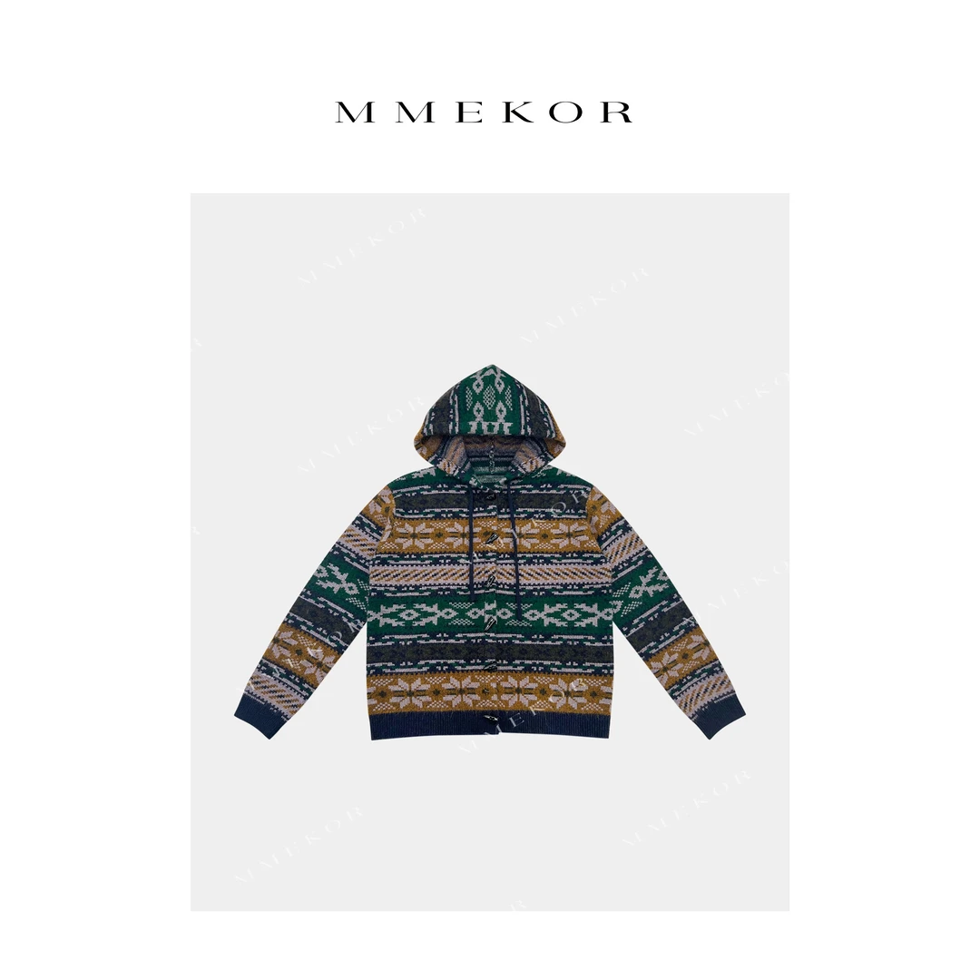 MMEKOR“雪国织梦”针织衫 2025新款秋款千金玛德琳上衣 30329