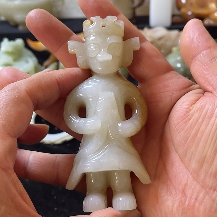 和田玉未镶嵌挂件