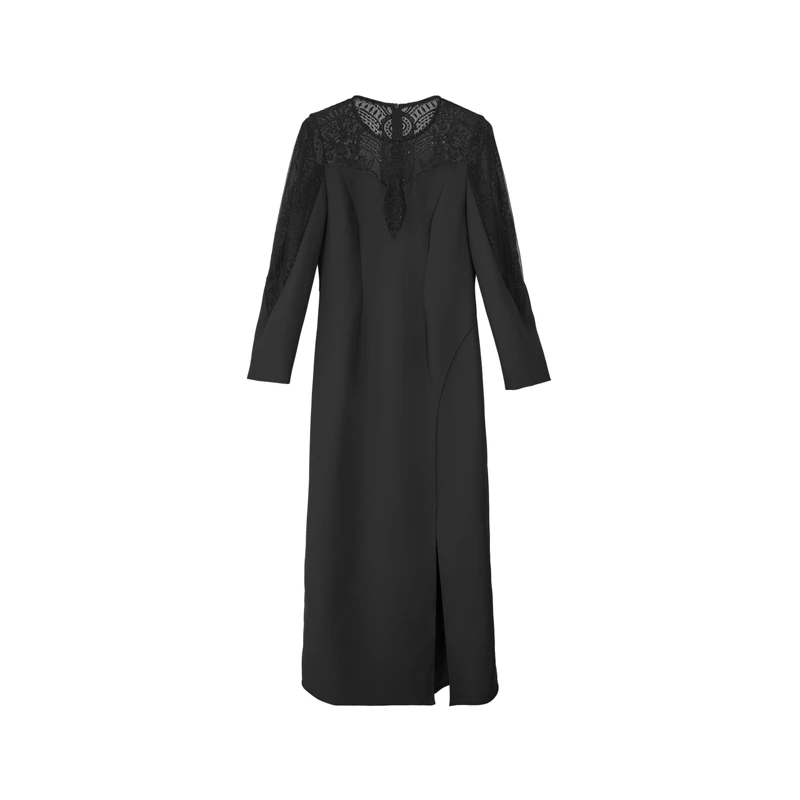 【籽言专属】她翼冬季显瘦气质轻奢连衣裙蕾丝时尚长款ZF6243354156