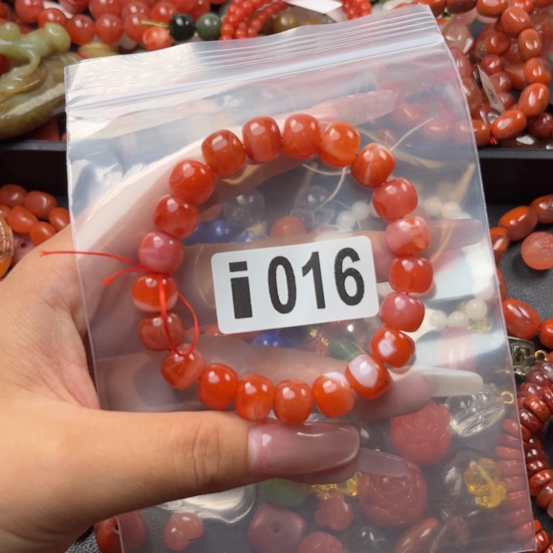 手链未镶嵌南红玛瑙9*