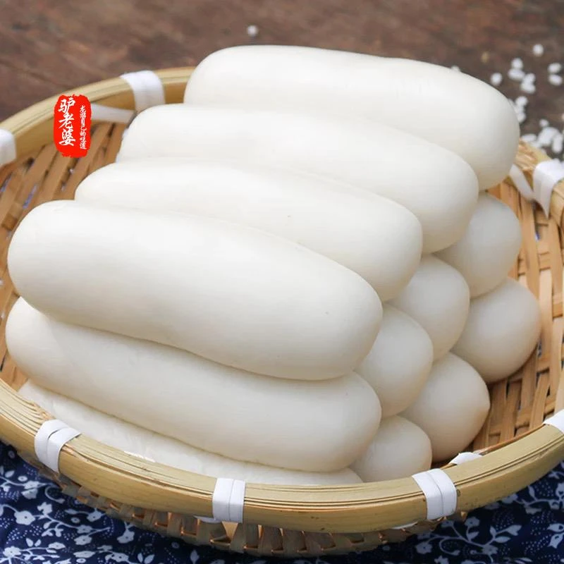 浙江衢州龙游特产小吃农家传统粳米水磨手工年糕美食