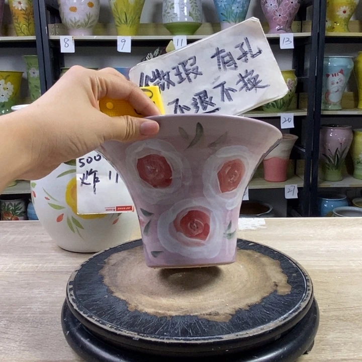 景德镇高温陶瓷花盆