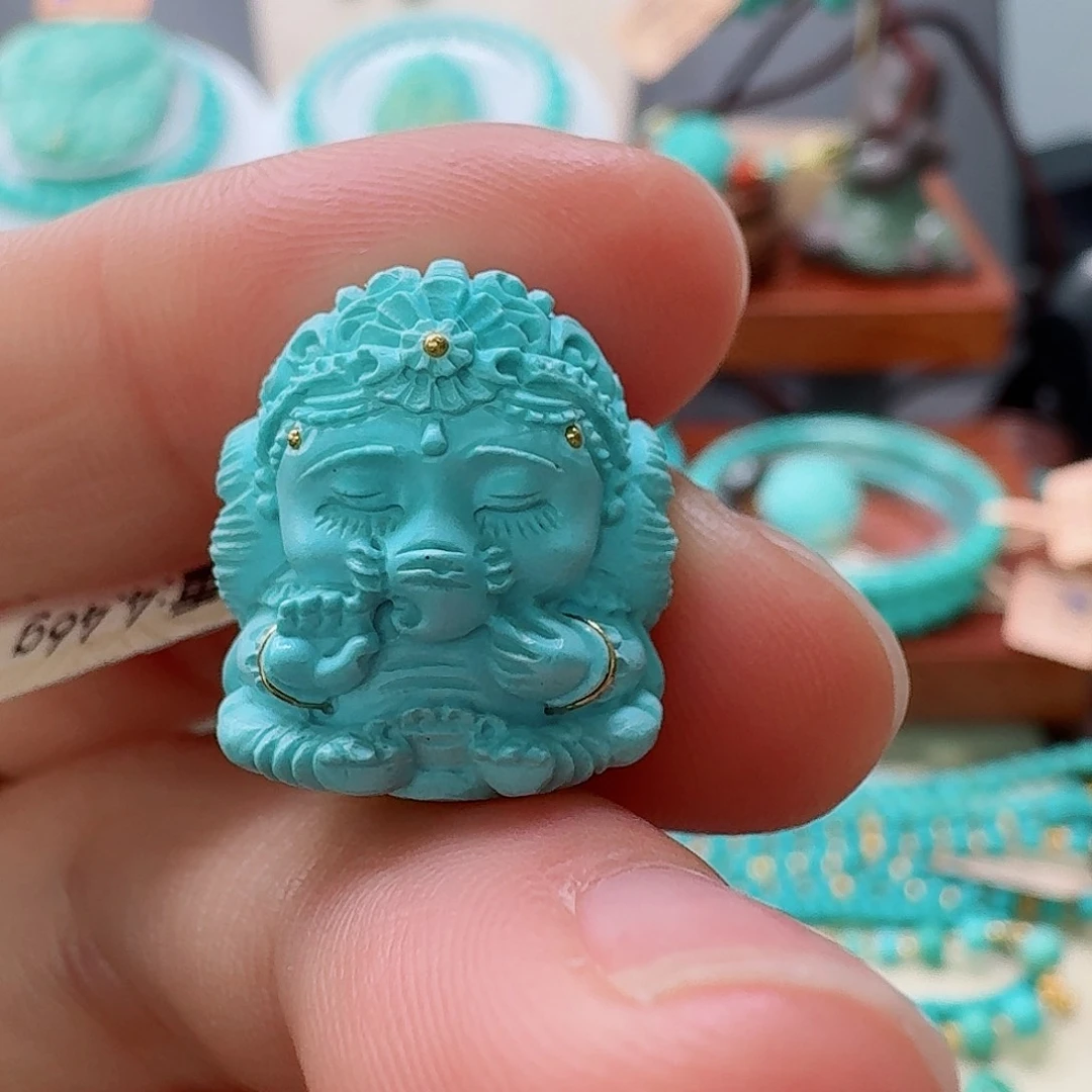 绿松石未镶嵌珠宝半成品