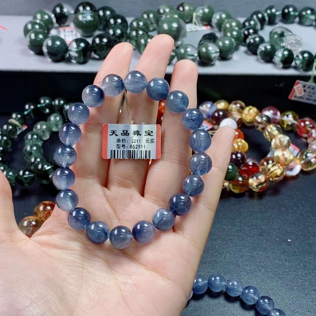 1***7未镶嵌手链水晶蓝钢丝852911