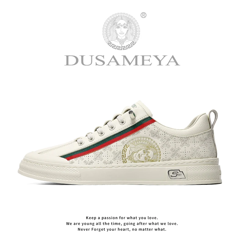 DUSAMEYA/杜莎米娅秋季轻奢休闲时尚百搭潮流运动低帮板鞋6710