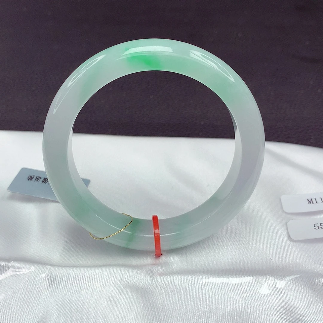 翡翠未镶嵌手镯55圈003